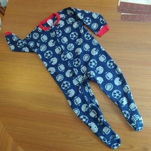 Sports fleece pajamas